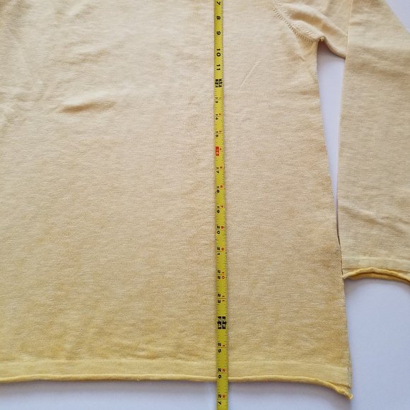 NWT Men's Gionfriddo 100% Cotton Italian Crew Neck Yellow Shirt Sweater Size M - Picture 11 of 15